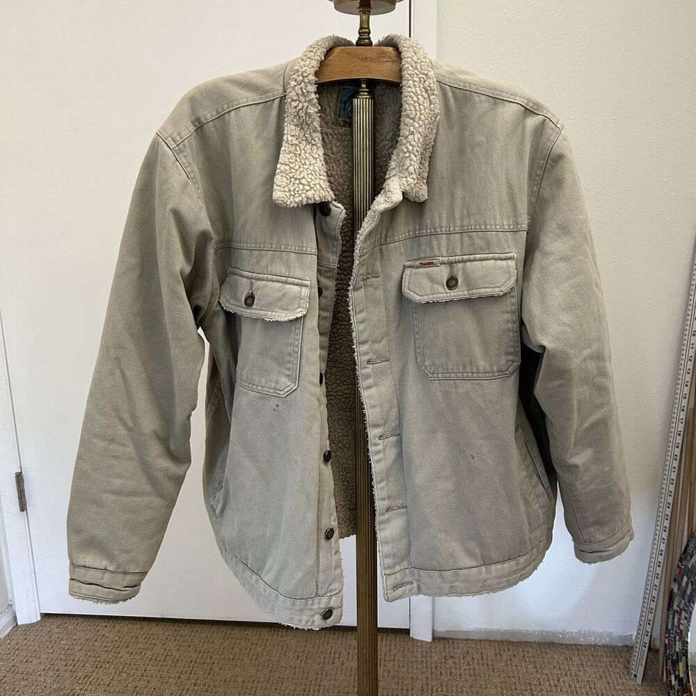 VTG 1990's Salmon River Traders XL sherpa-lined utility style jacket chore